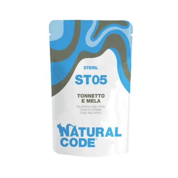 Natural Code Gatto ST05 Tonnetto e Mela 70 g