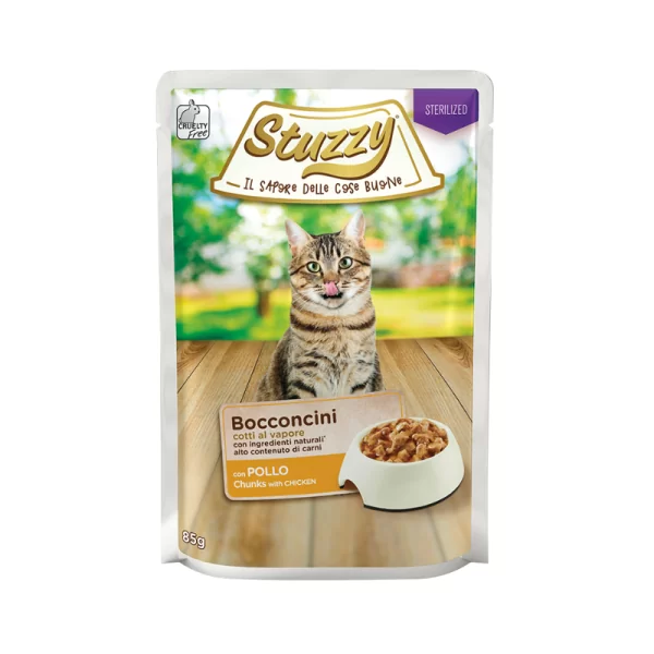 Stuzzy Gatto Adult Sterilized Bocconcini con Pollo 85 g