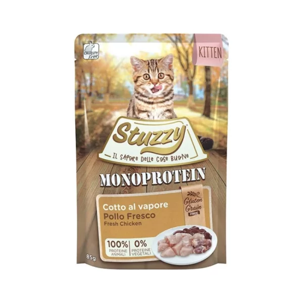 Stuzzy Gatto Kitten Monoprotein Pollo 85 g