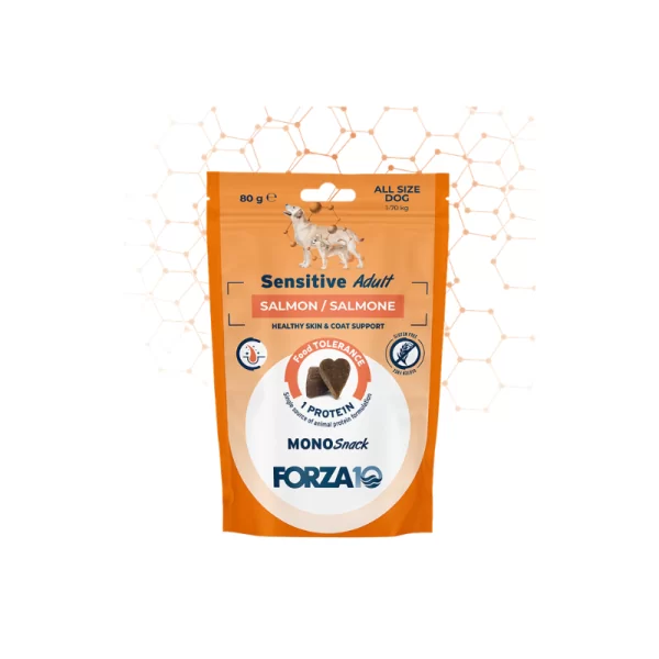 Forza 10 Mono Snack Cane Sensitive - Salmone 80 g