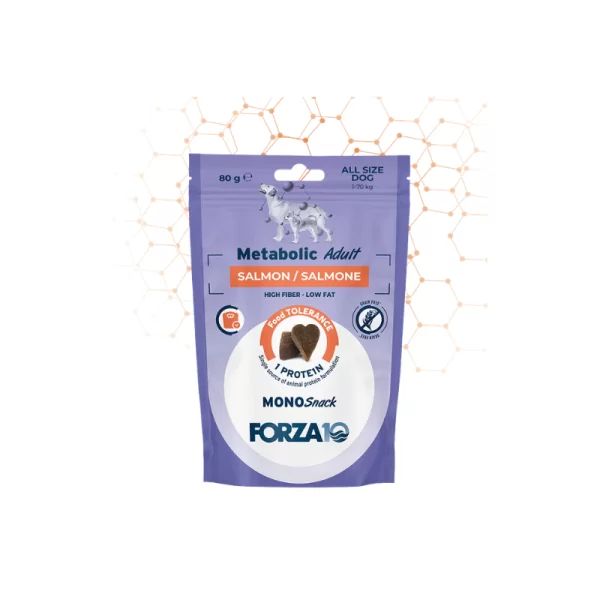 Forza 10 Mono Snack Cane Metabolic - Salmone 80 g
