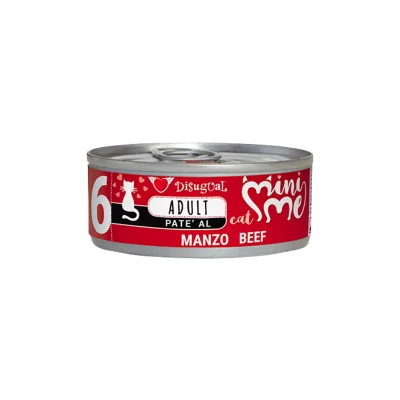 Disugual Mini Me 6 Patè Gatto Adult Manzo 85 g