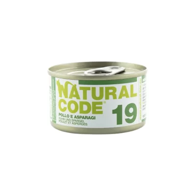 Natural Code Gatto 19 Pollo Asparagi e Riso 85 g
