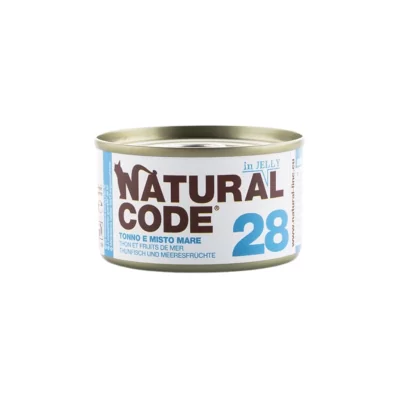 Natural Code Gatto 28 Tonno e Misto Mare in Jelly 85 g