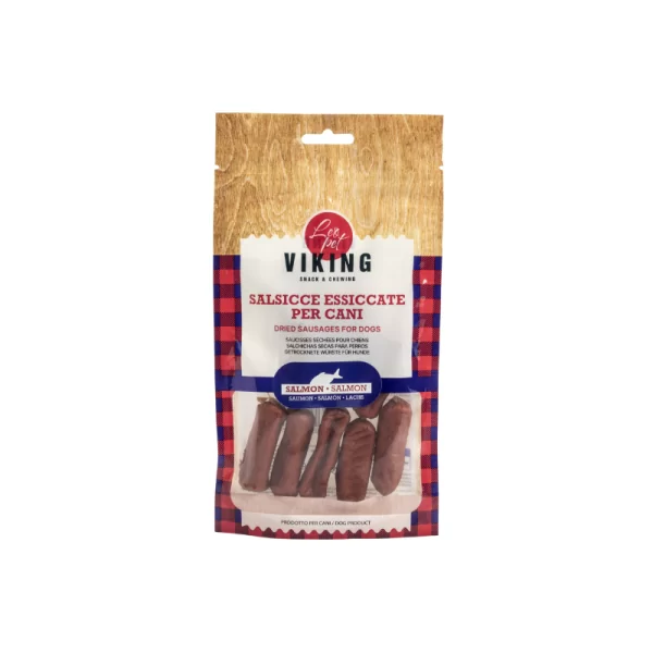 Viking Salsicce di Salmone Essiccate per Cani 80 g